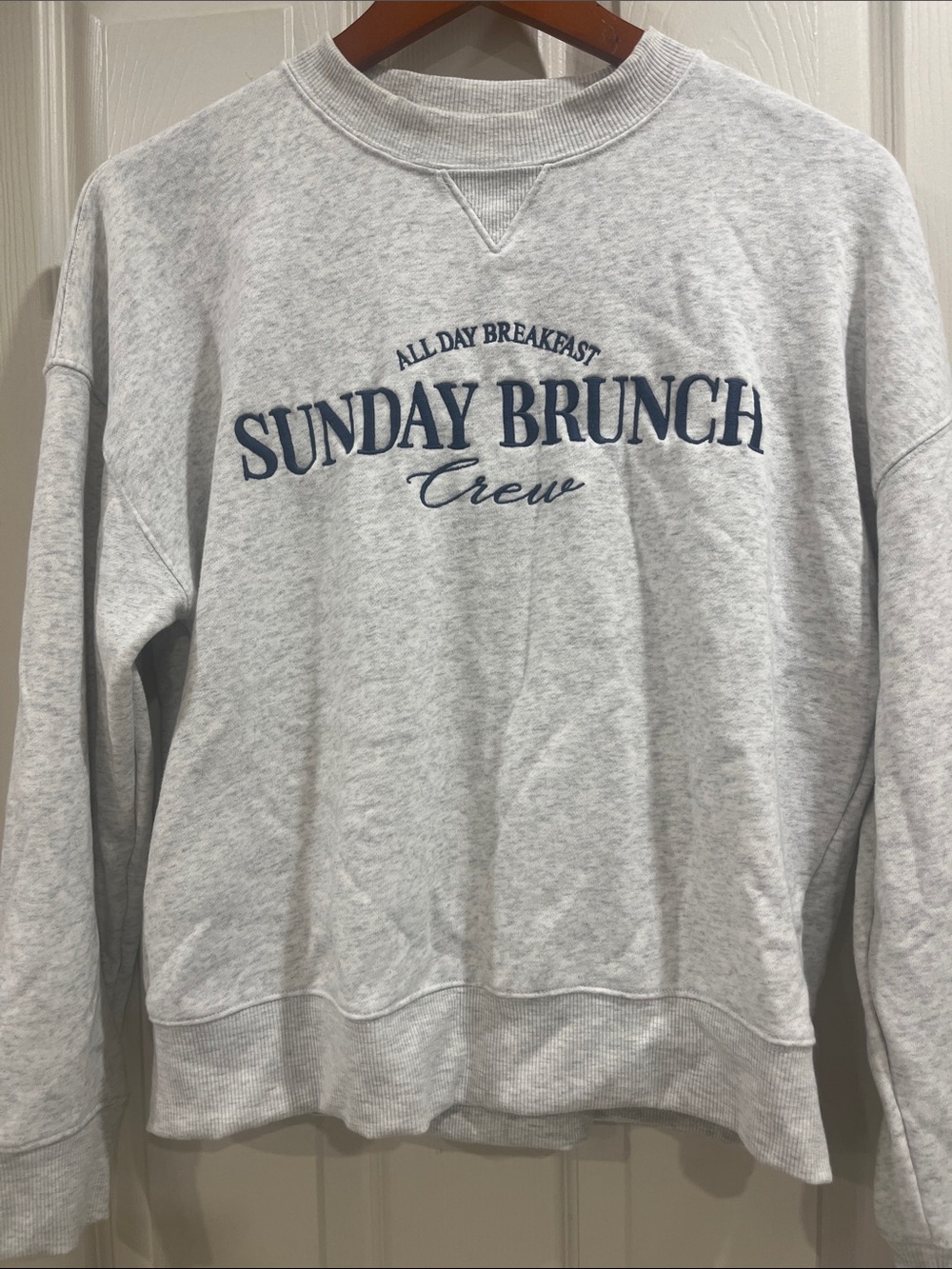 Gray sweatshirt